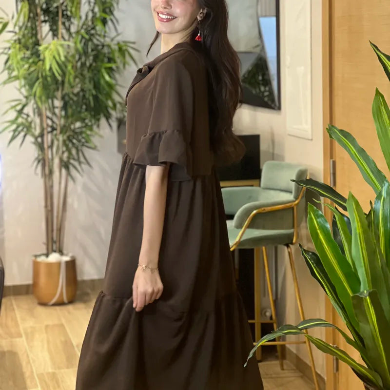 Robe Yasmine Marron