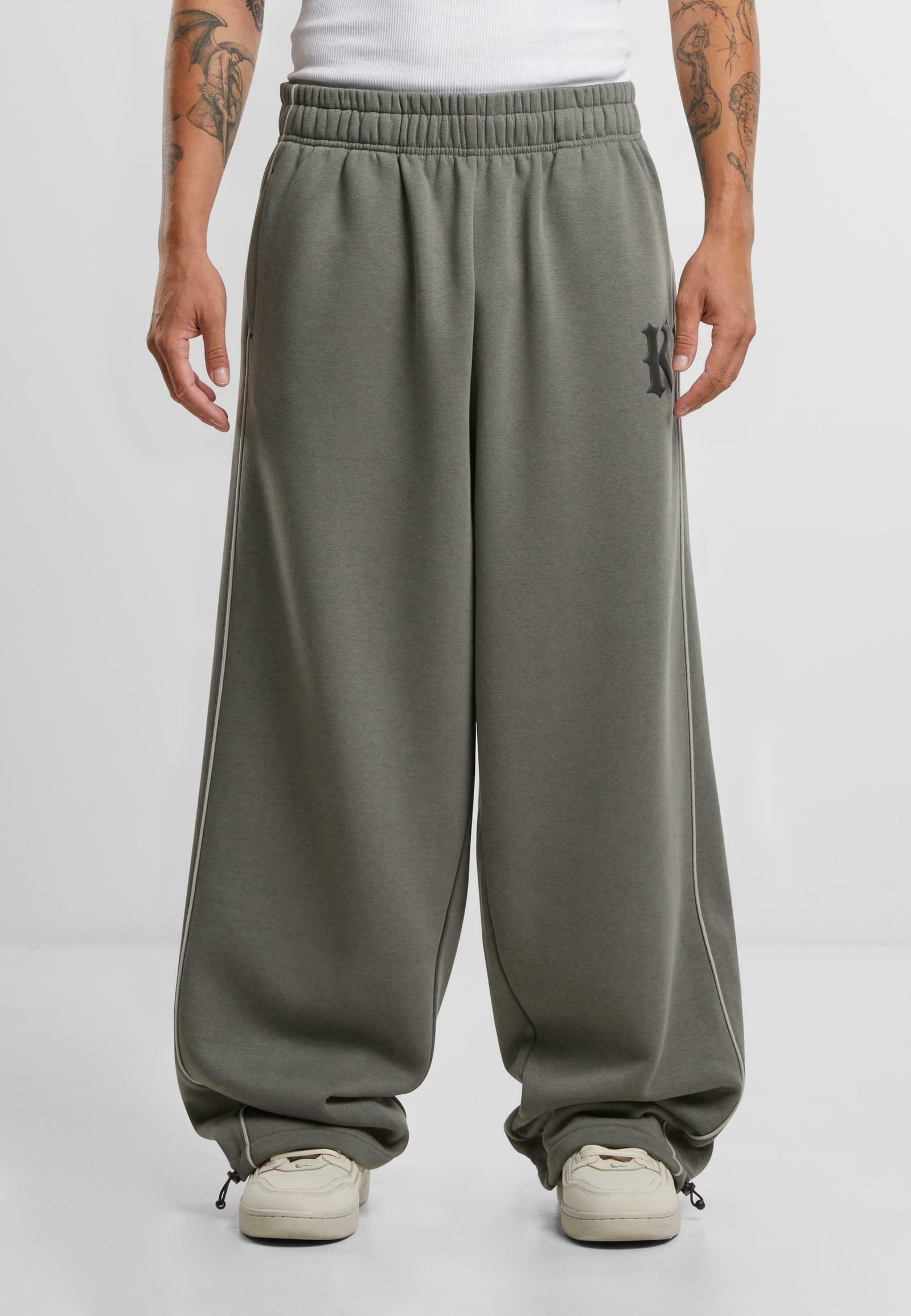 KK OS SIDESTRIPE - Pantalon classique - grey
