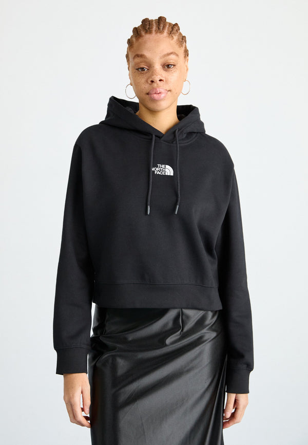 ESSENTIAL CROP HOODIE - Sweat à capuche - black