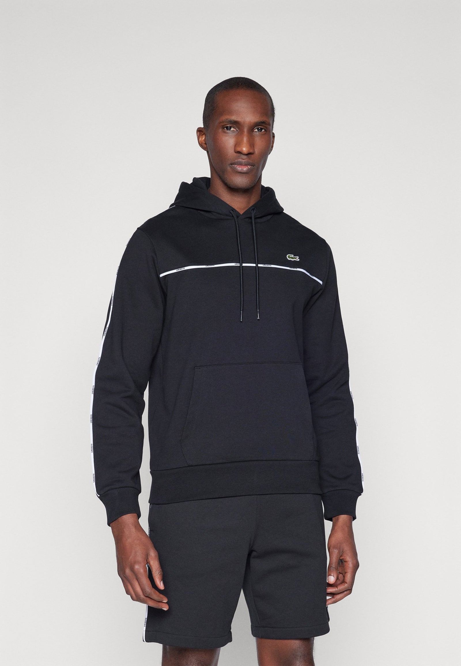 HOODIE TAPE - Sweat à capuche - black