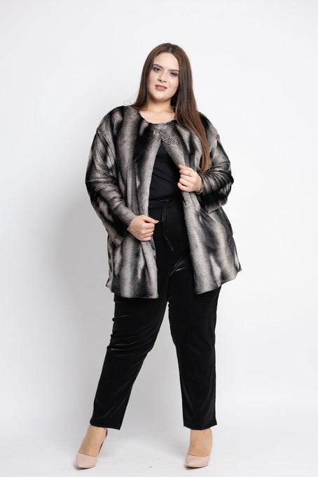 Veste Fausse Fourrure