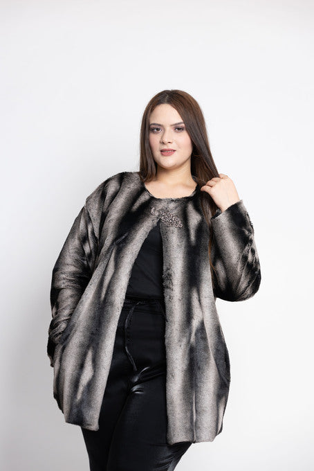 Veste Fausse Fourrure