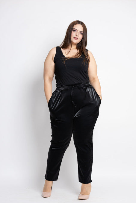 Pantalon en Satin Duchesse