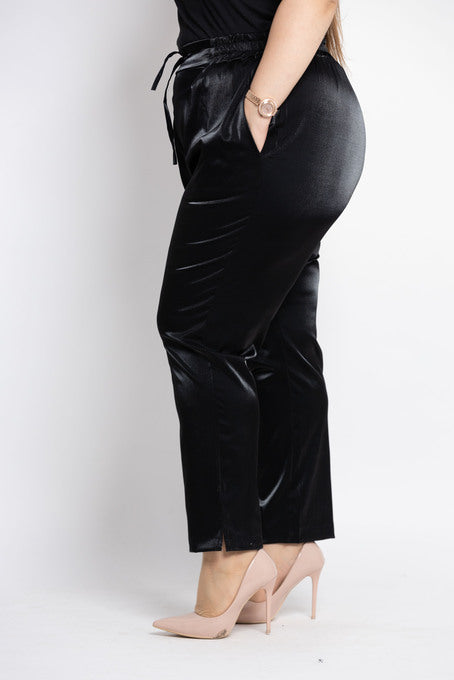 Pantalon en Satin Duchesse