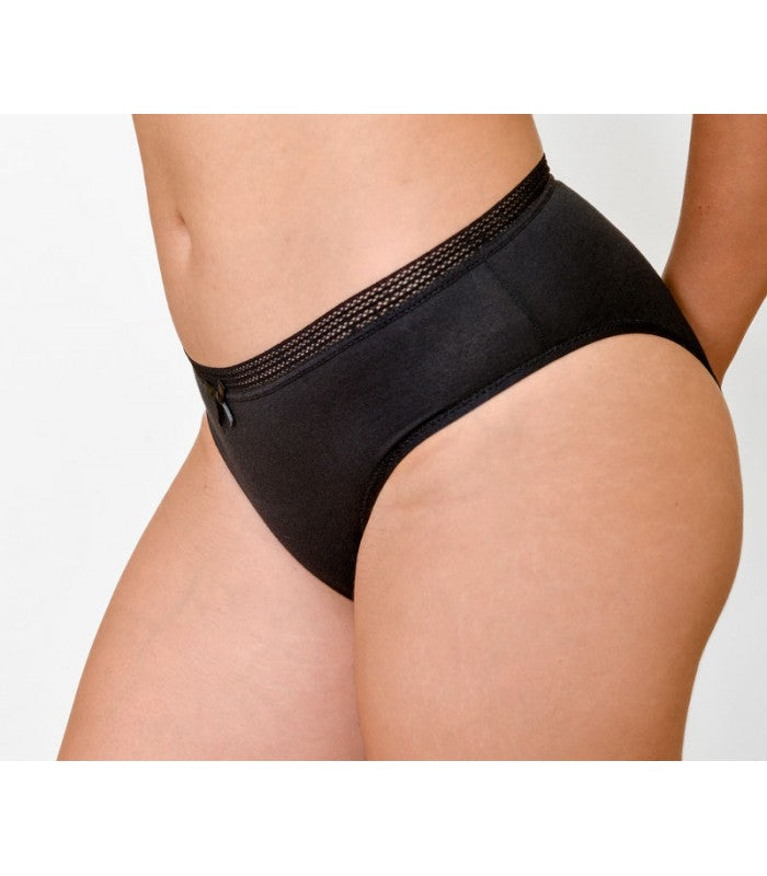 Slip Taille Basse à Galon en Coton Bio