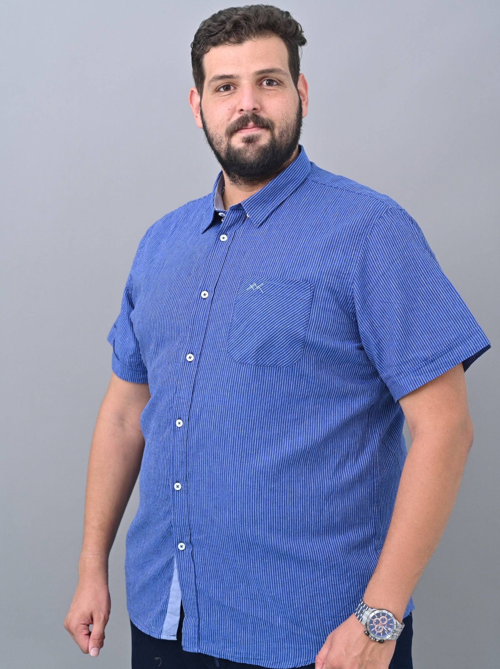 Chemise Lin Rayée Fine SULIN2513