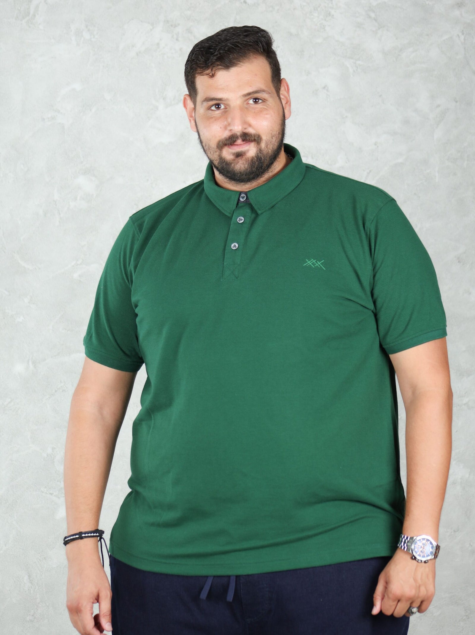 Polo Uni Vert
