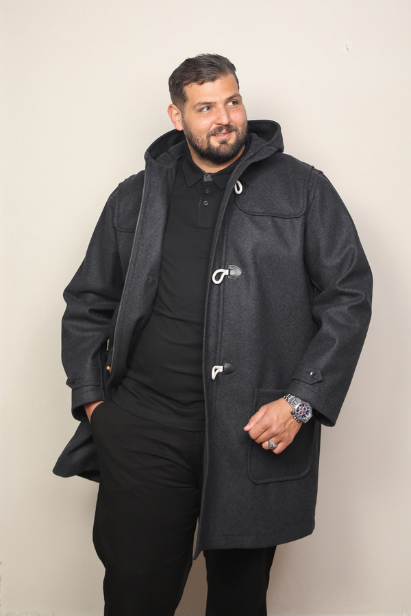 Duffle-coat gris