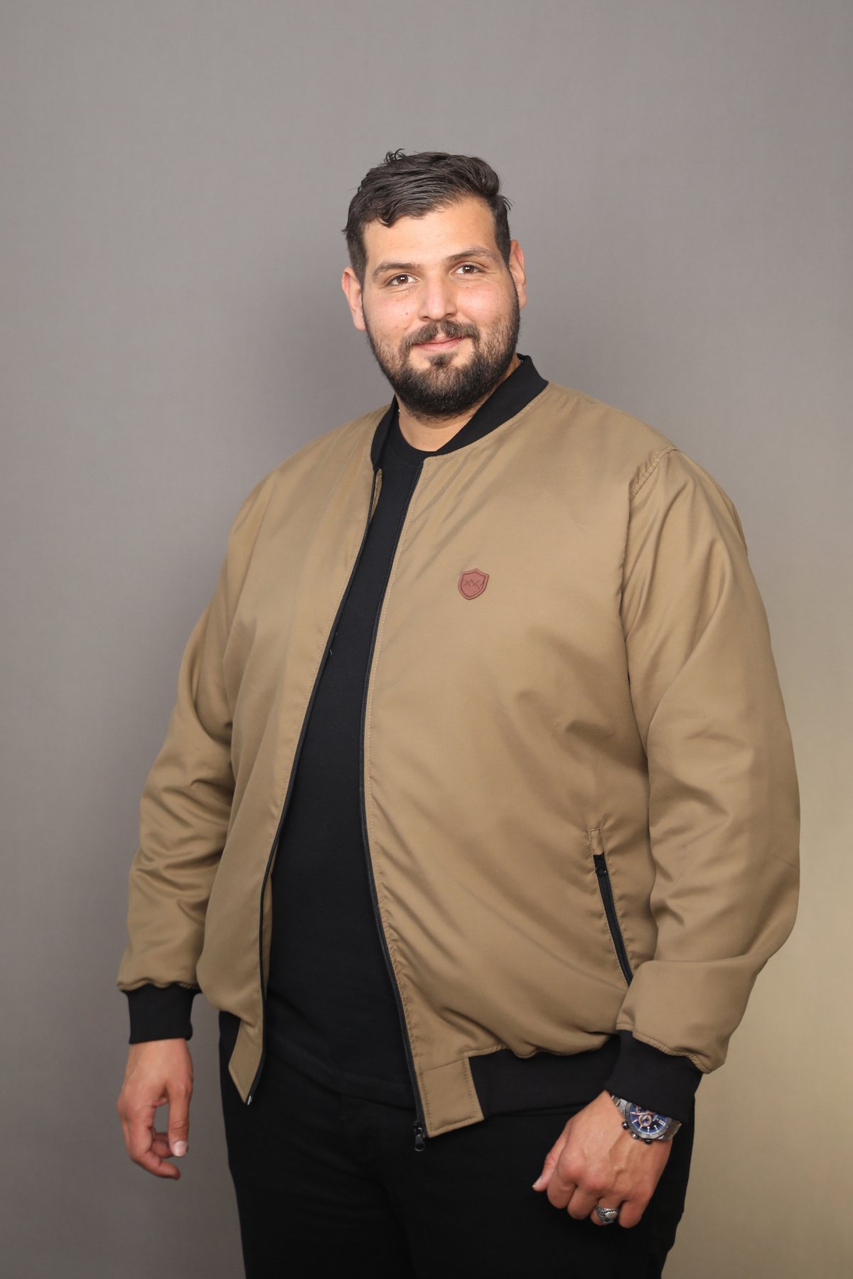 Blouson Bomber Beige