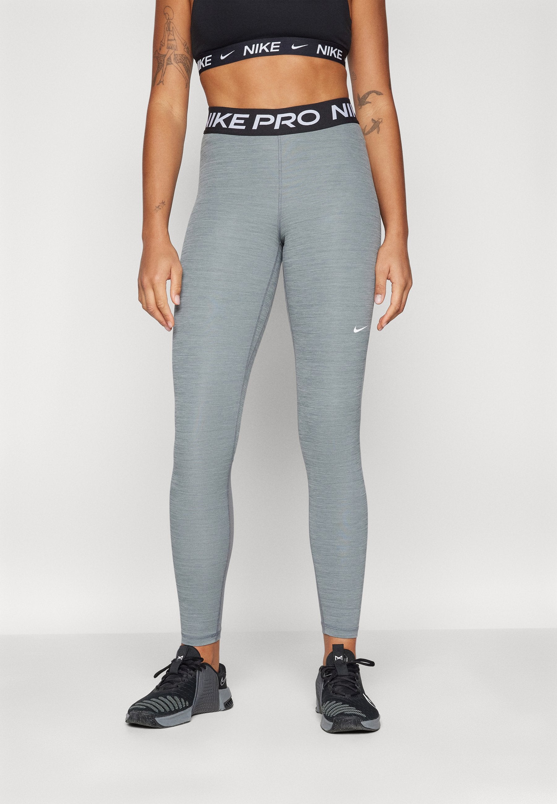 365 - Leggings - smoke grey heather/black/white