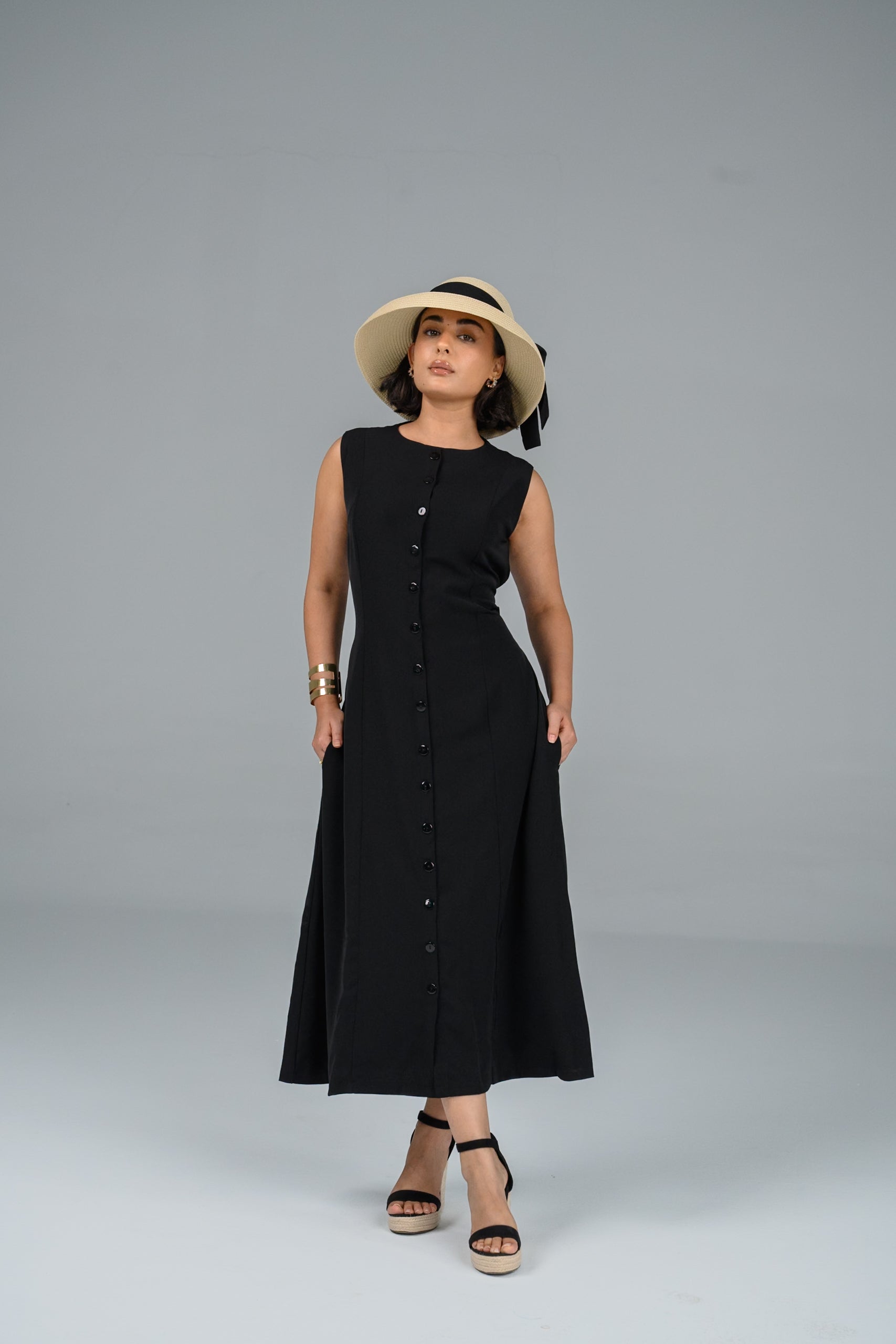 Robe fluide sans manches Luma