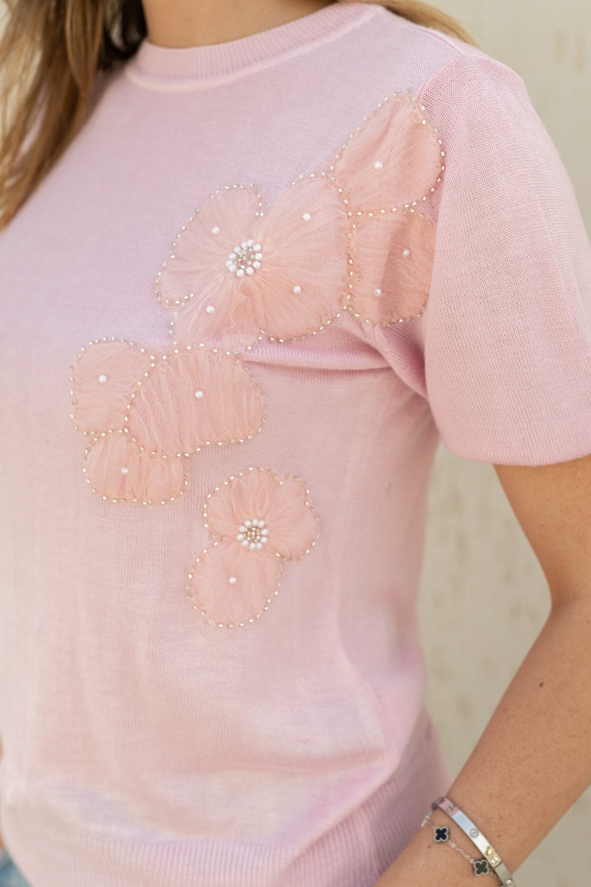 Pull Flora Pink