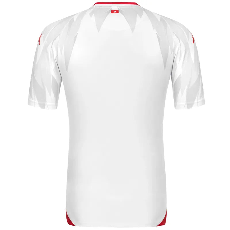 Kappa Maillot de Football Tunisie Homme 2026-27 Blanc-Rouge KOMBAT 34255SW A01