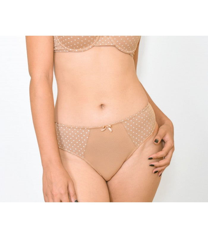 Slip Taille Haute Échancré à Découpe