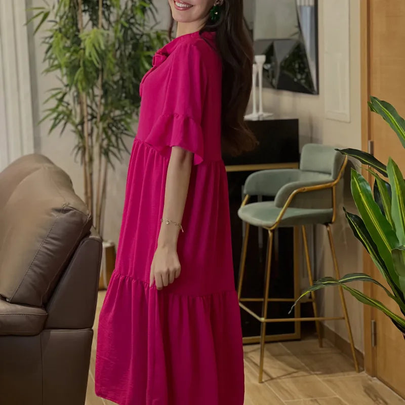 Robe Yasmine Rose Fuchsia