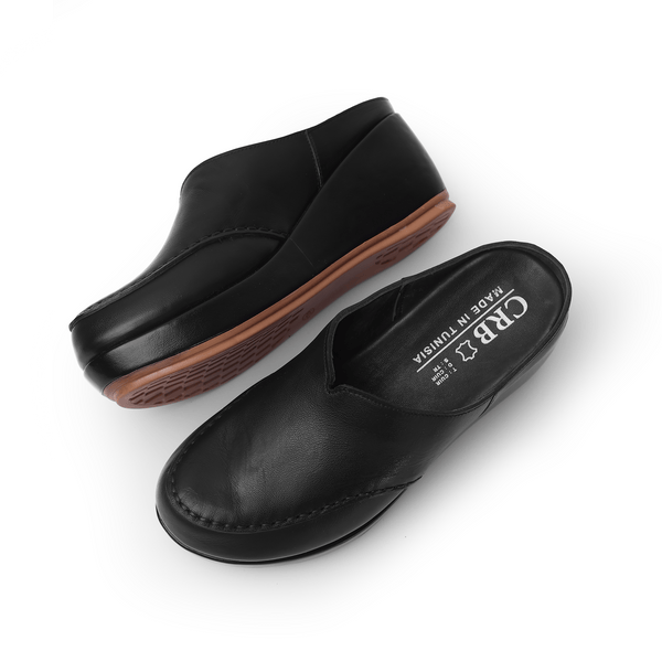 Mules compensées En Cuir M30