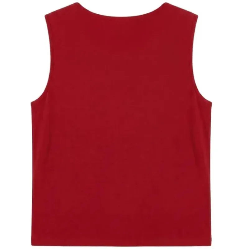 Débardeur en Viscose Rouge