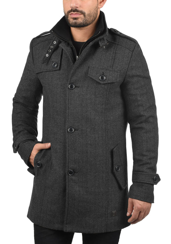IDBRANDAN - Manteau court - dark coal