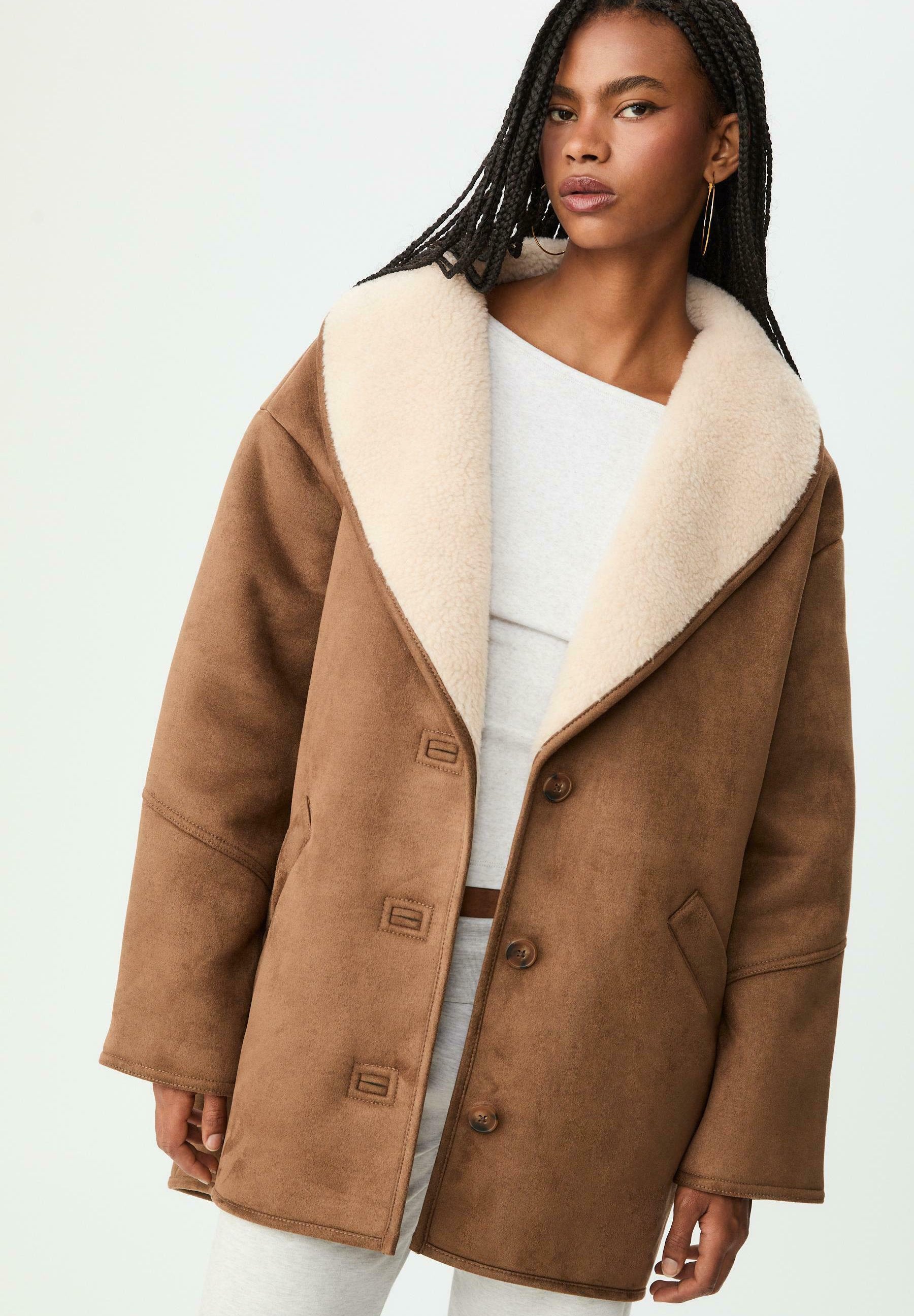 Manteau d'hiver - mottled dark brown
