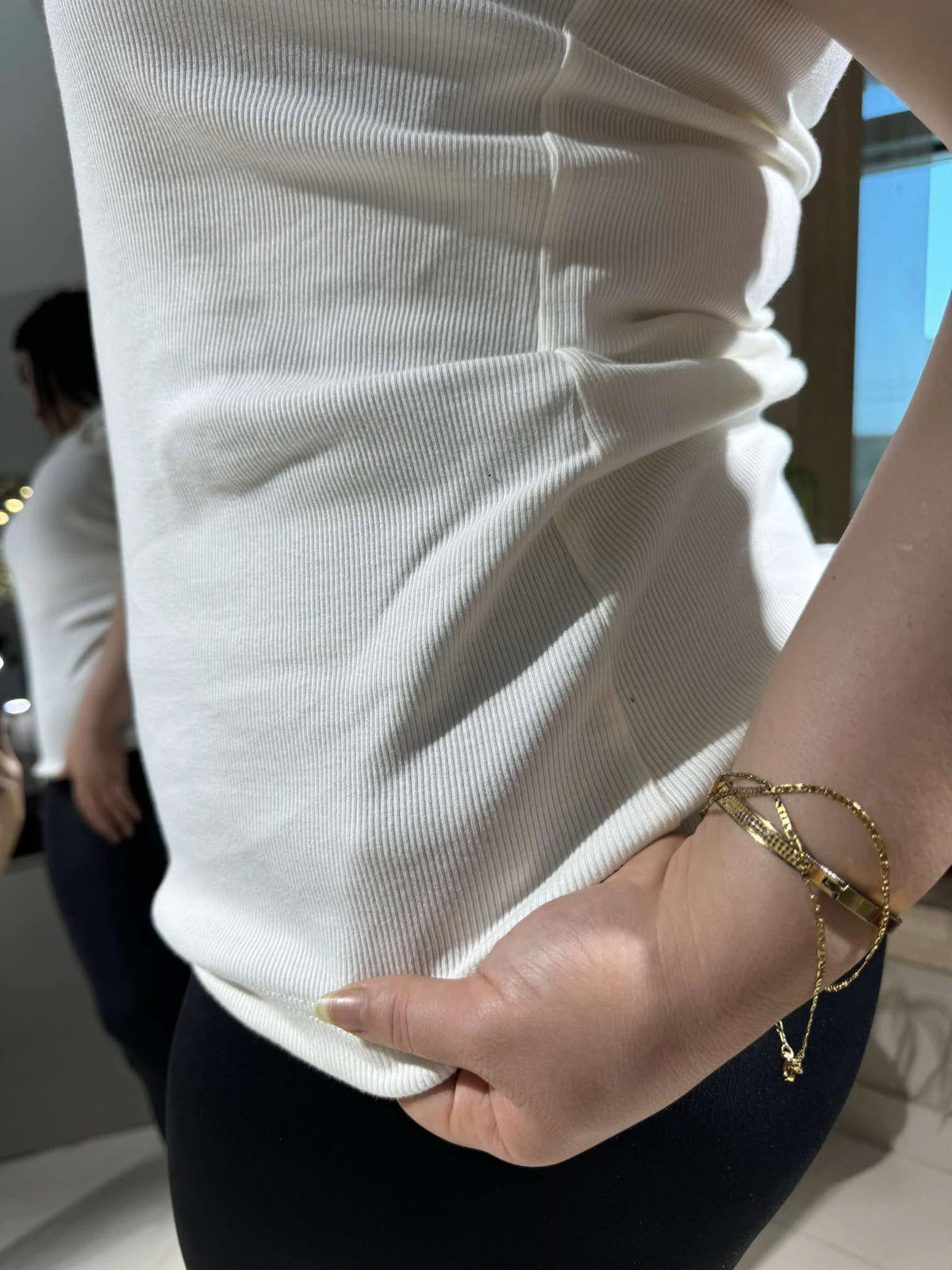 Débardeur en 100 % Coton Blanc