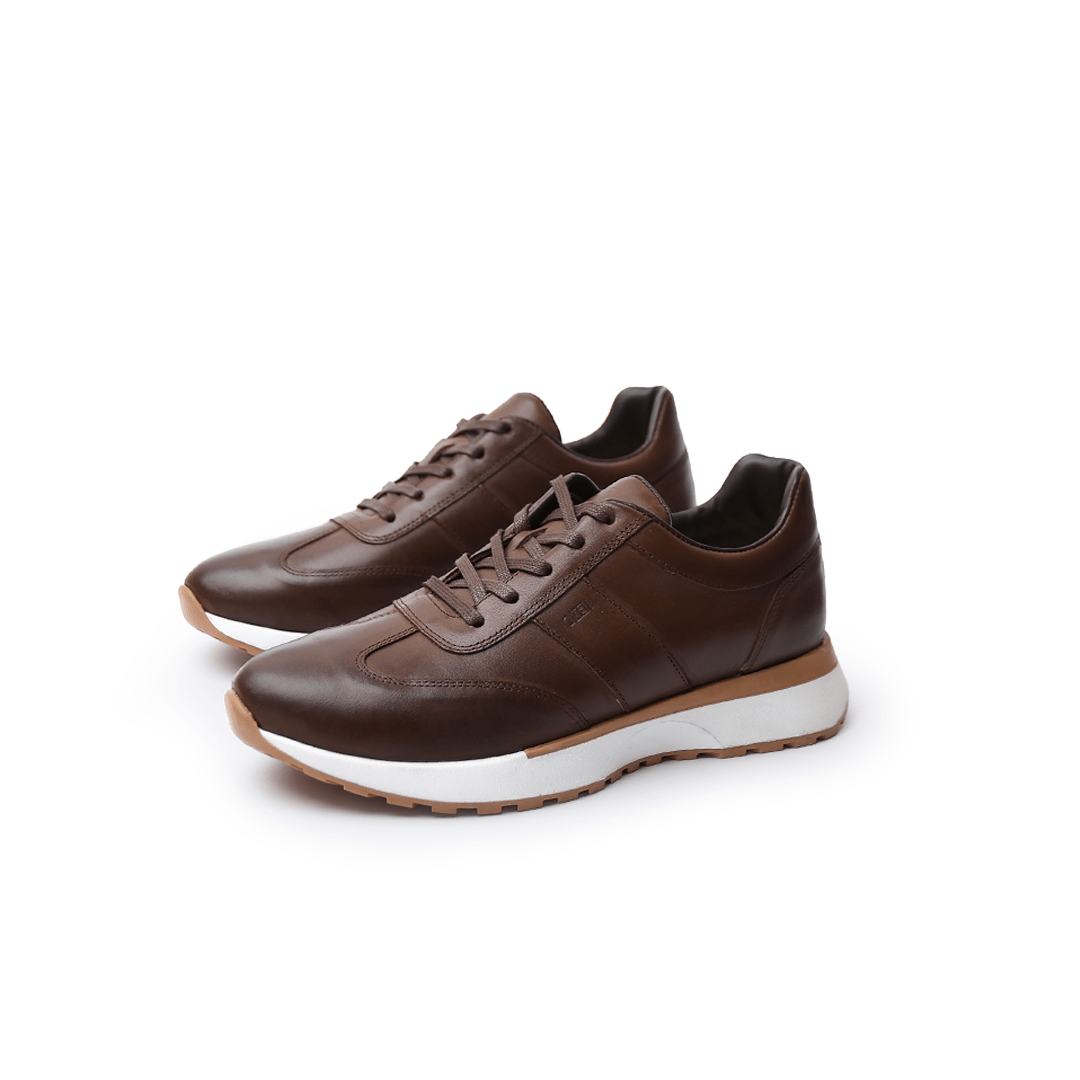 Sneakers CRB Cuir Homme - Renato Marron