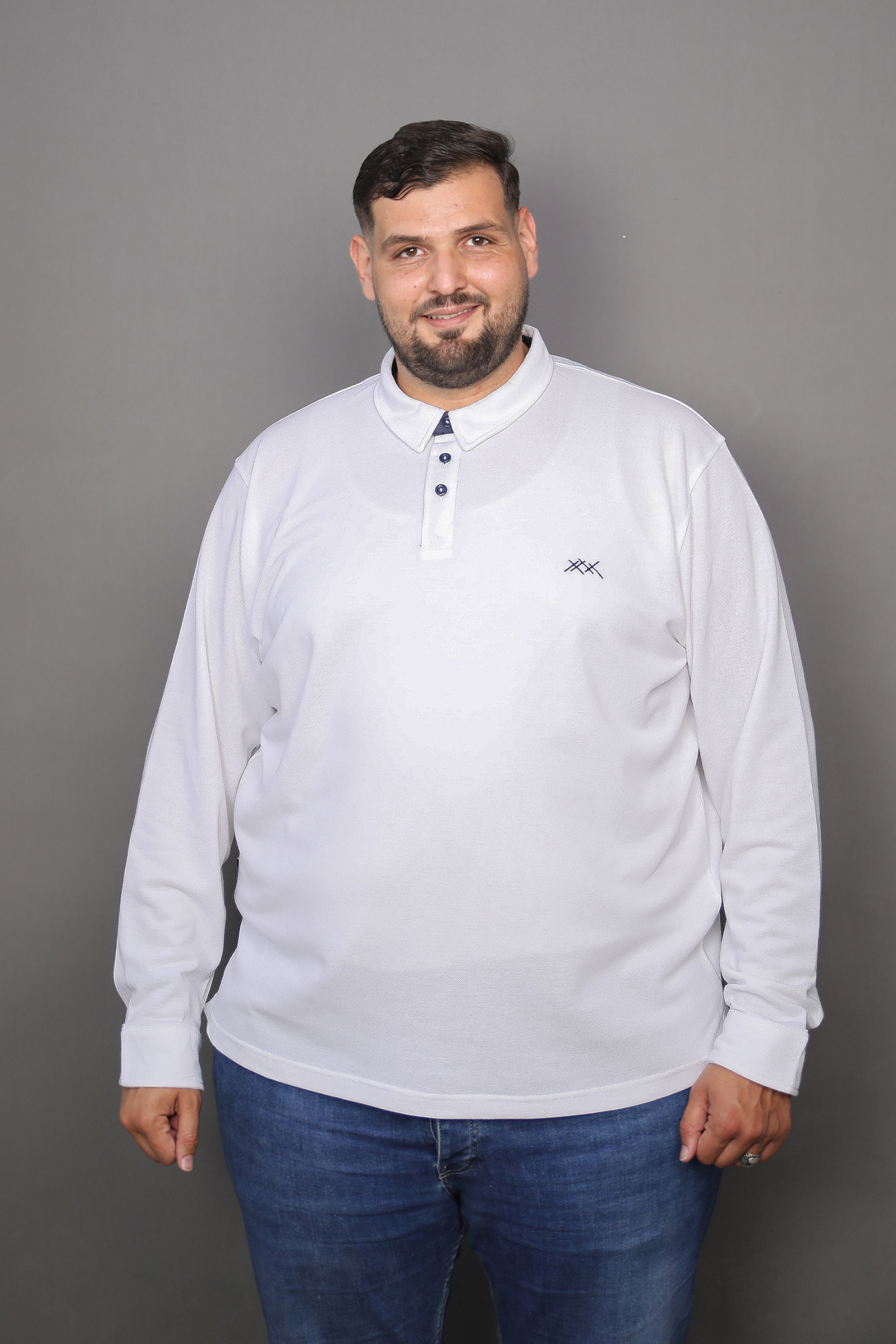 POLO ML BLANC