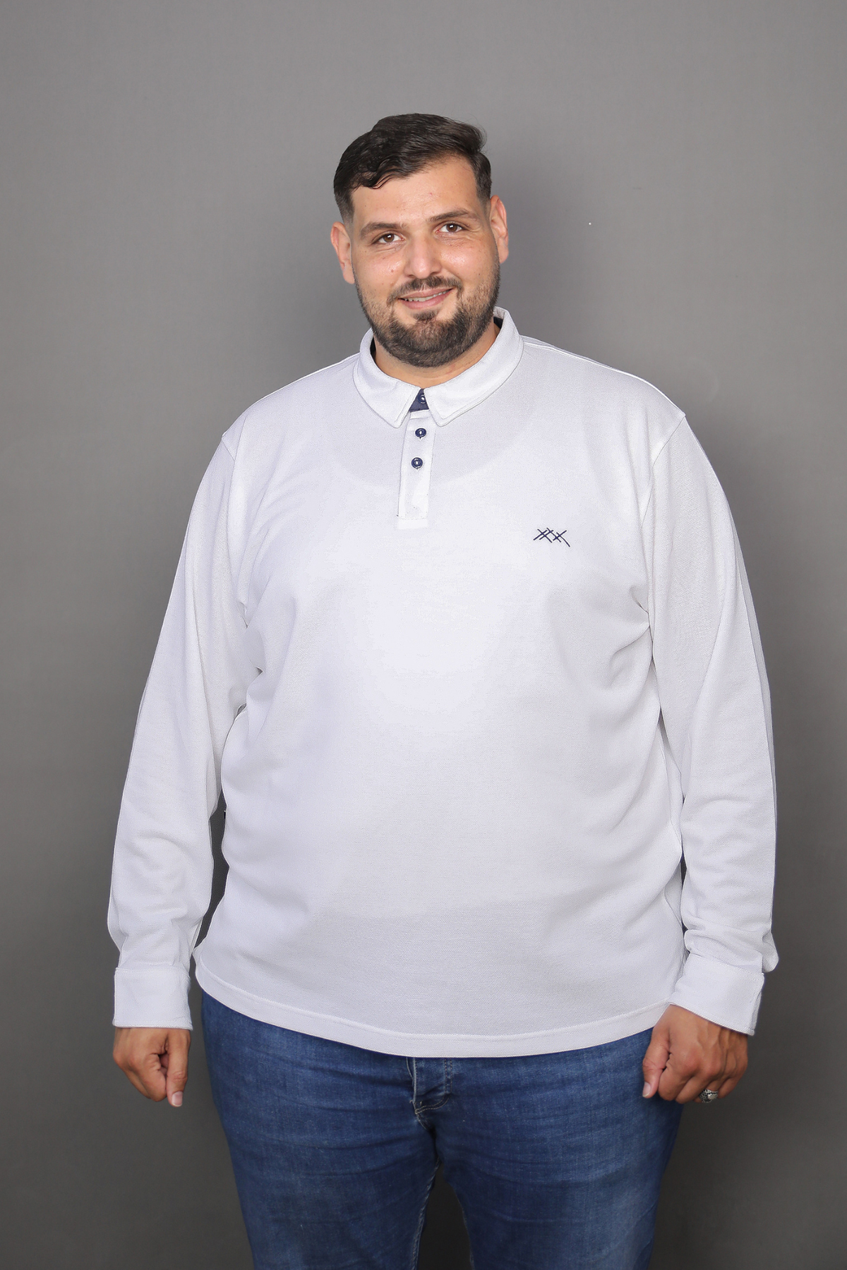 POLO ML BLANC