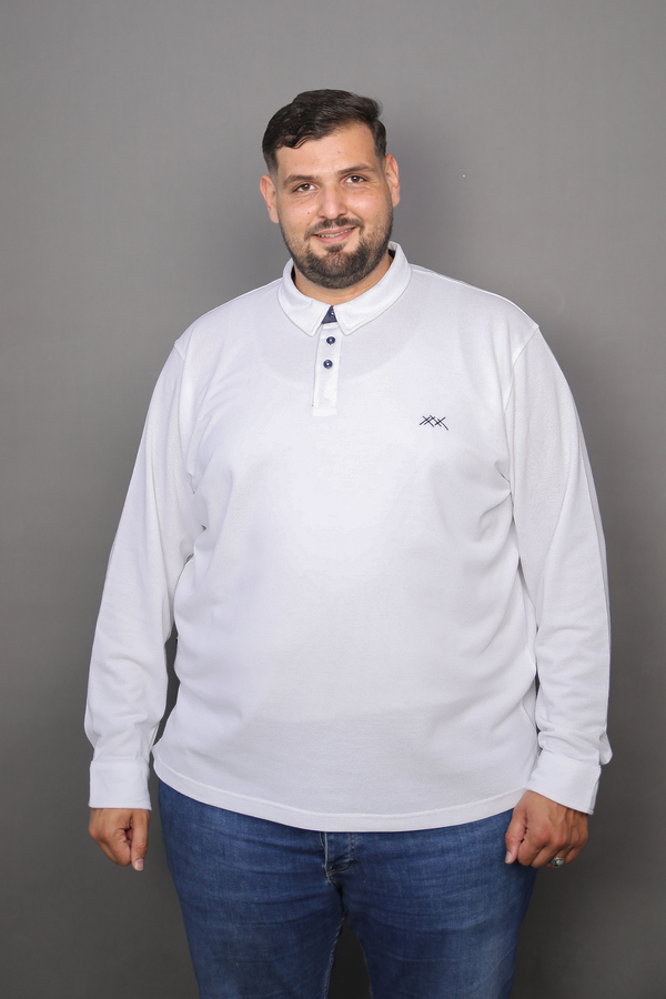 POLO ML BLANC