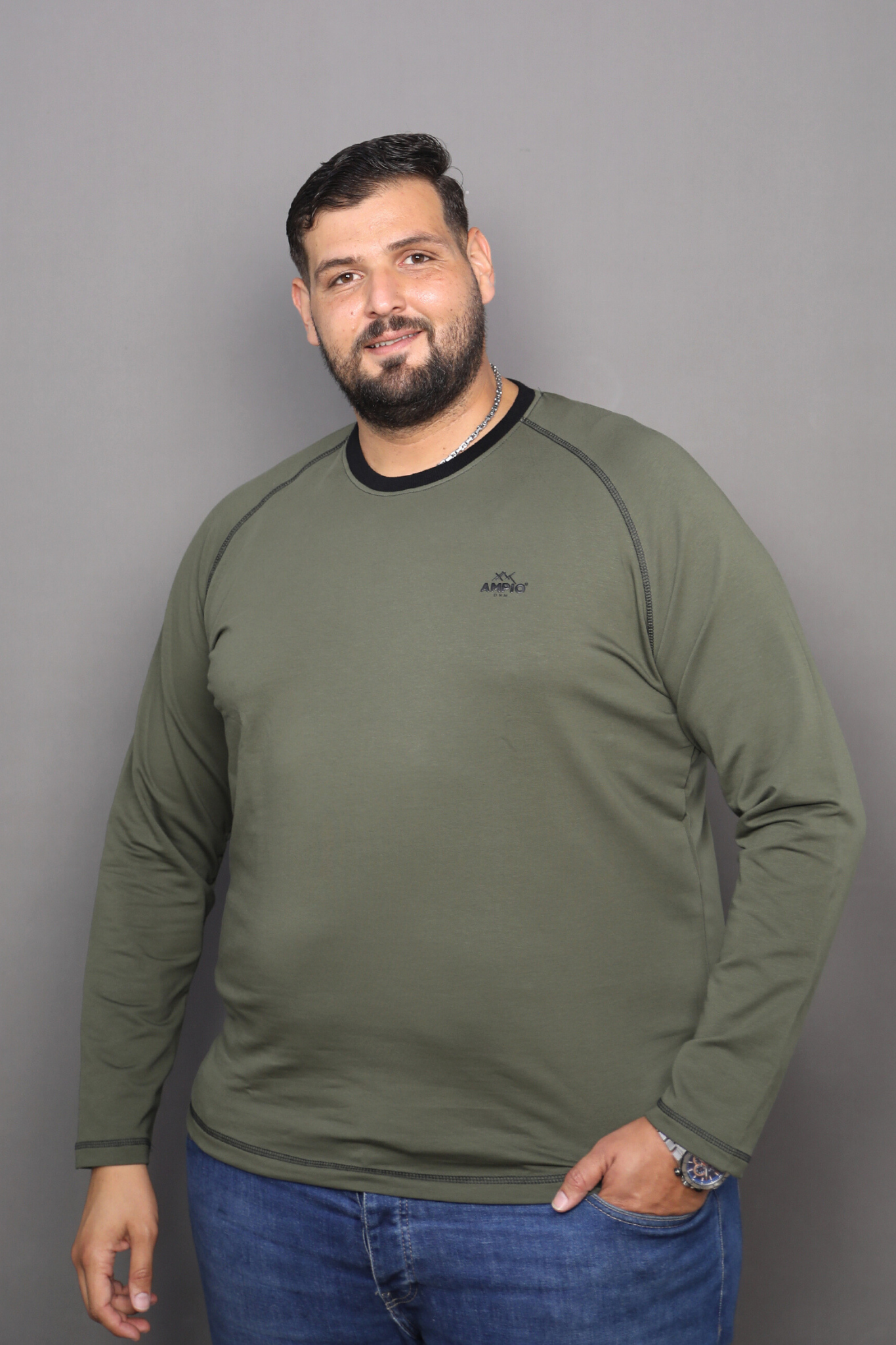 T-shirts ML Raglan Vert
