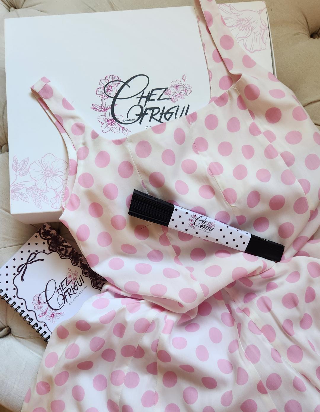 Robe Polka Rose