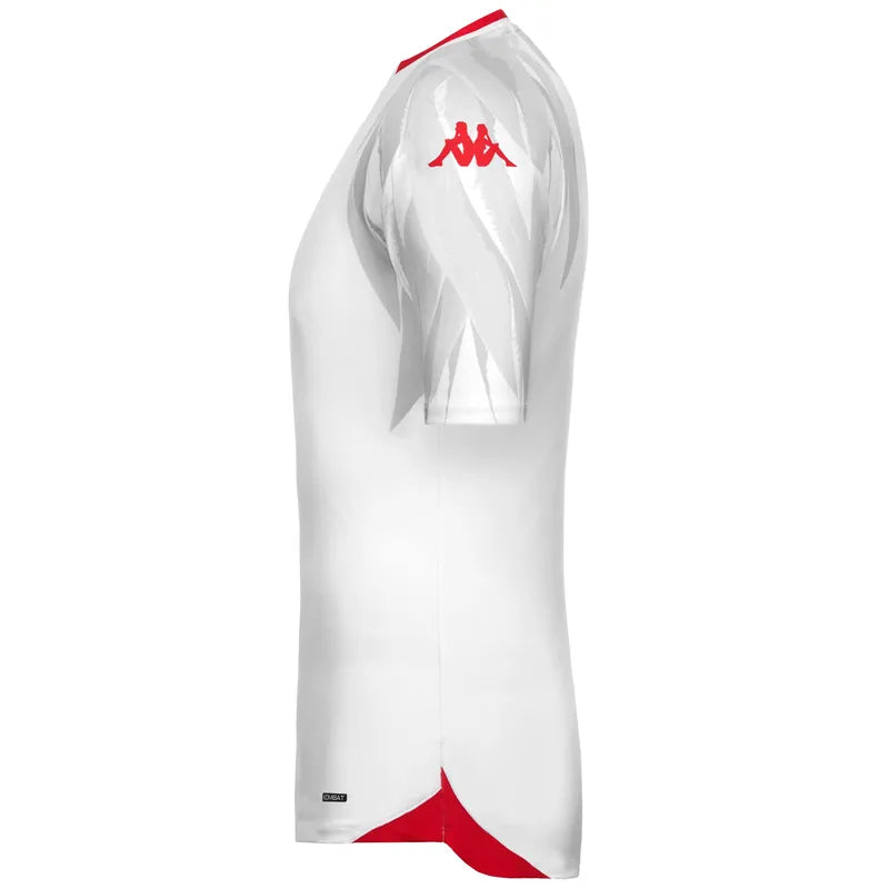 Kappa Maillot de Football Tunisie Homme 2026-27 Blanc-Rouge KOMBAT 34255SW A01