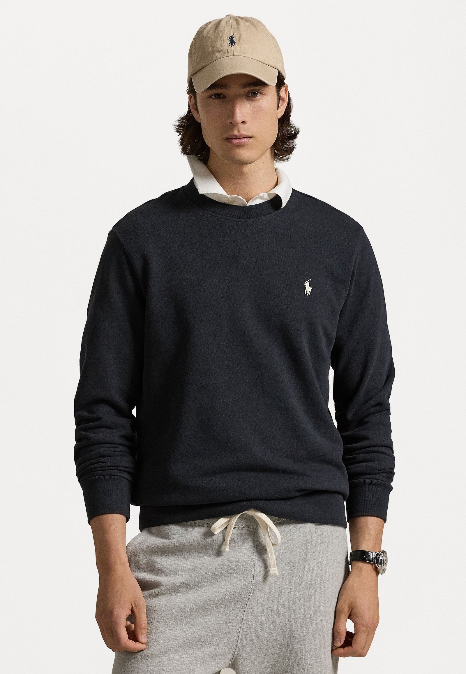 LOOPBACK FLEECE SWEATSHIRT - Sweatshirt - black