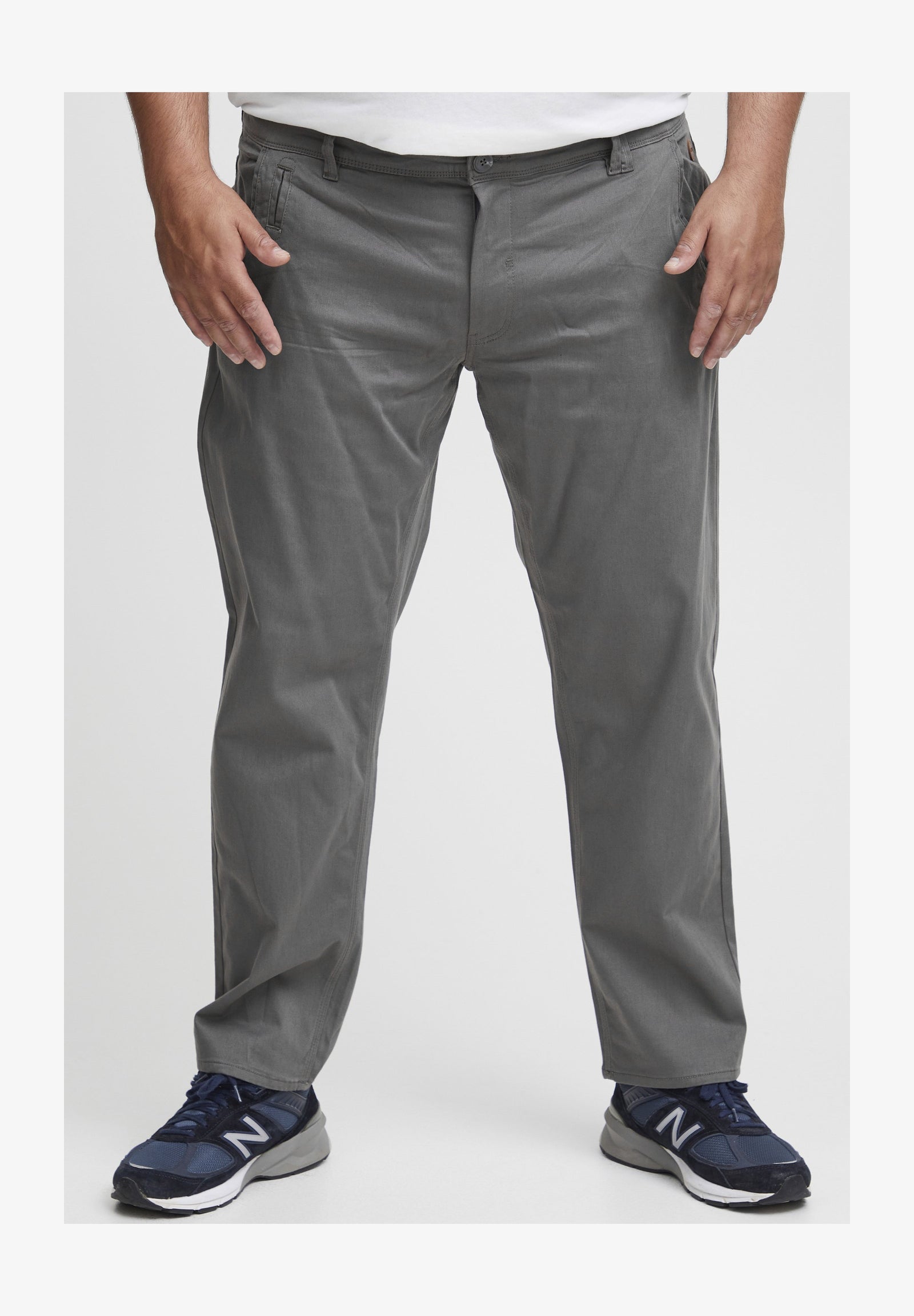 BHTROMP REGULAR FIT LOW WAIST BIG & TALL - Pantalon classique - smoked pearl