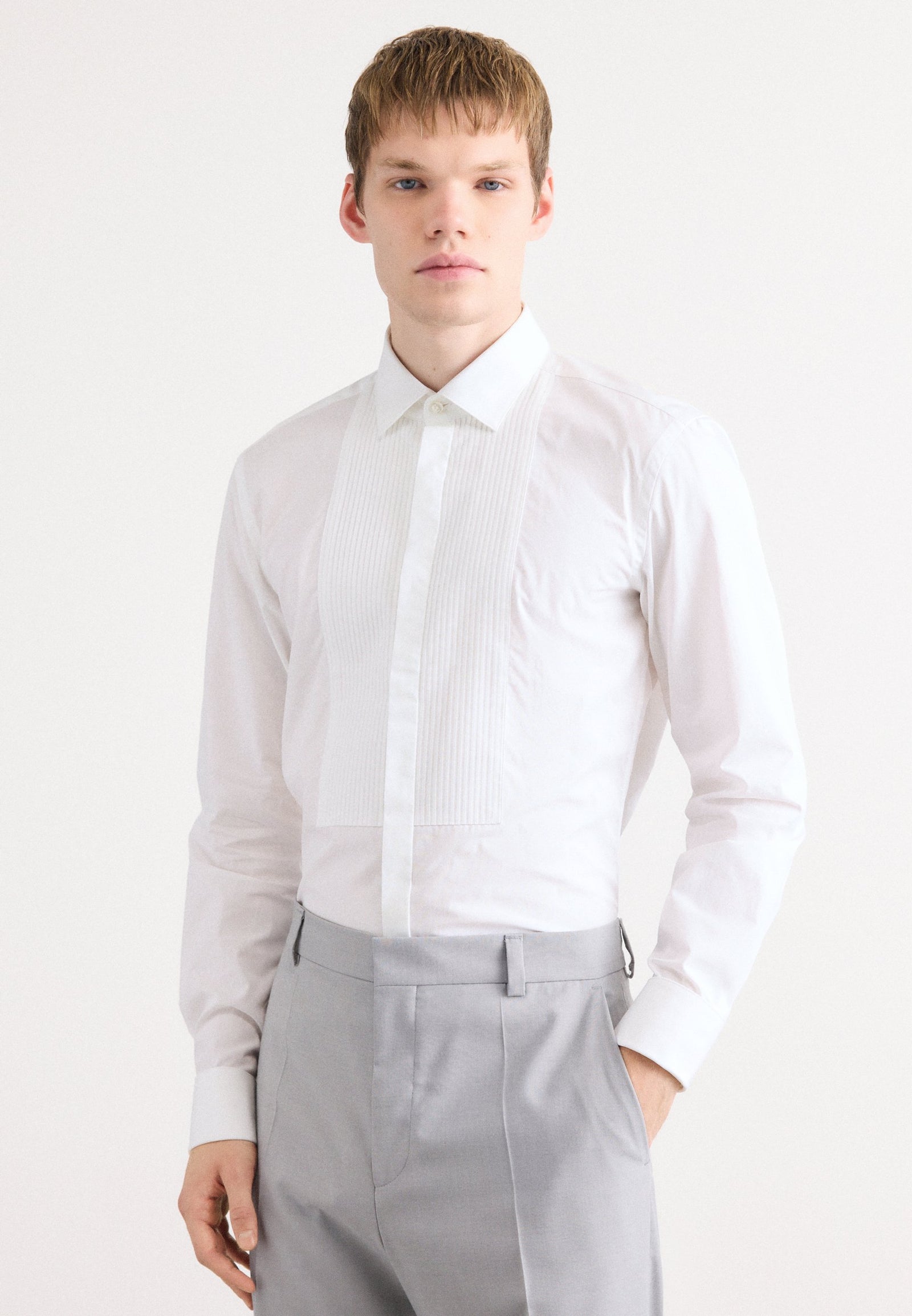KAMERON - Chemise - open white