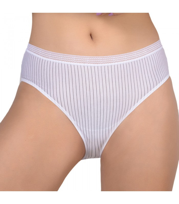 Slip Taille Basse à Rayures