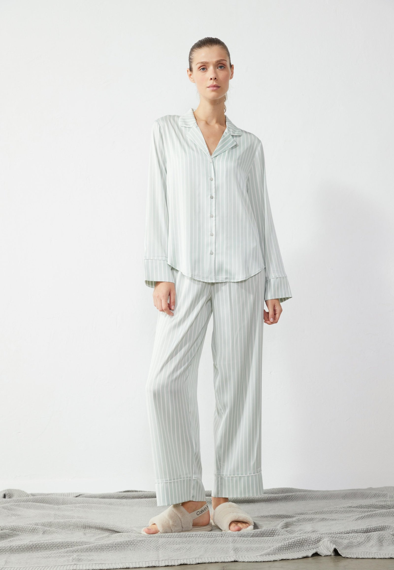 Pyjama - white,light grey
