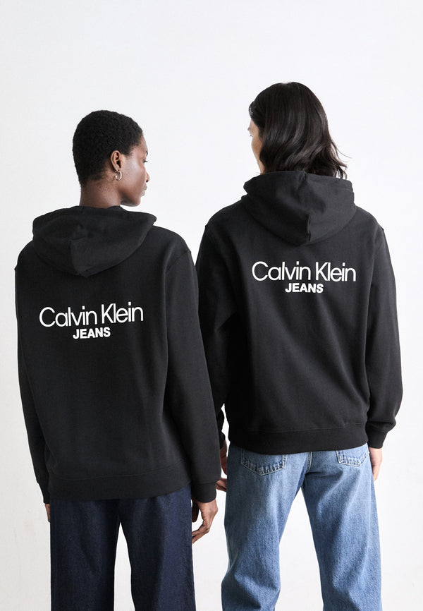 LOGO BACK PRINT HOODIE UNISEX - Sweat à capuche - black