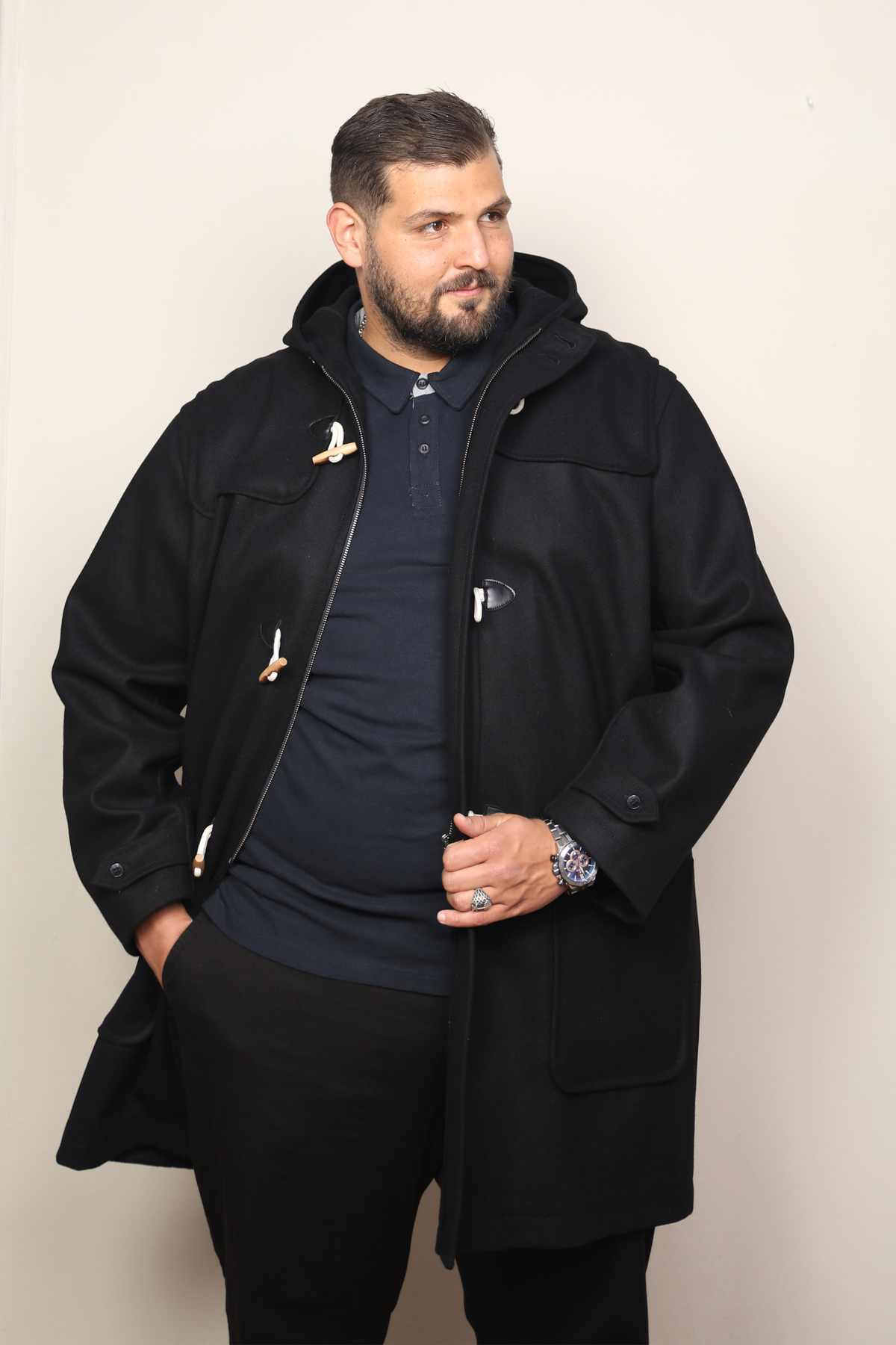 Duffle-coat noir
