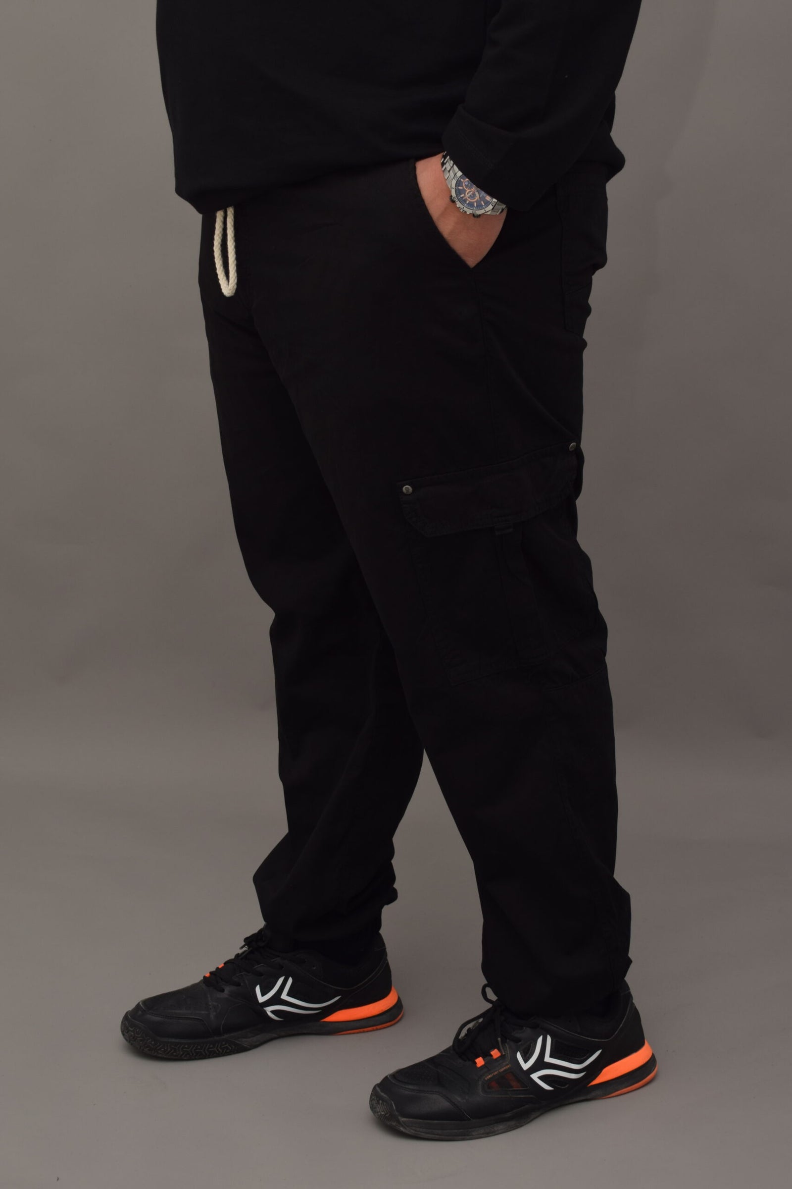 Pantalon Cargo Noir 2601