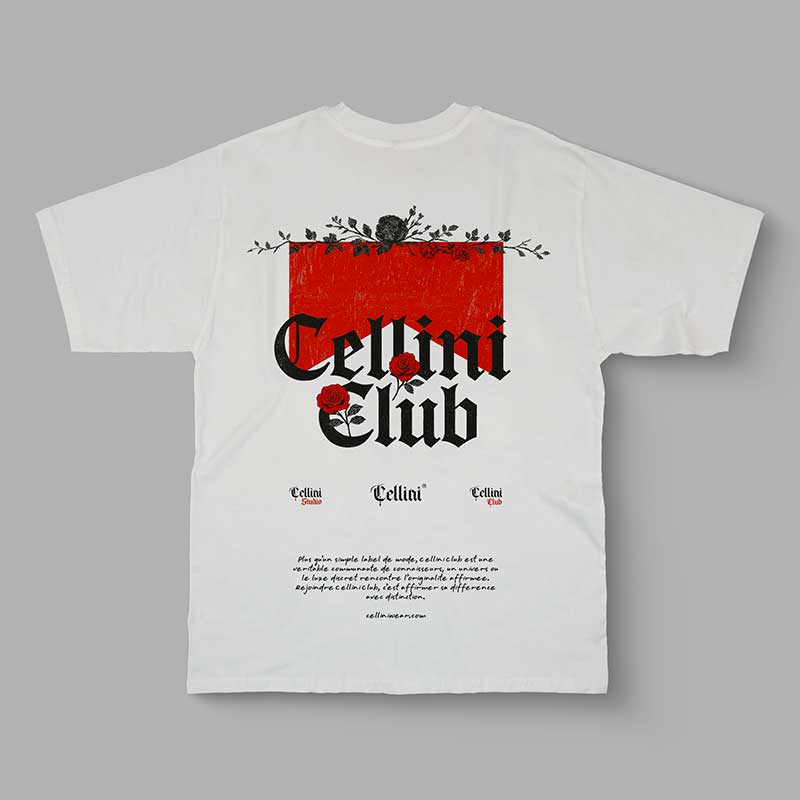 T-shirt Oversize CELLINI CLUB – Édition Signature