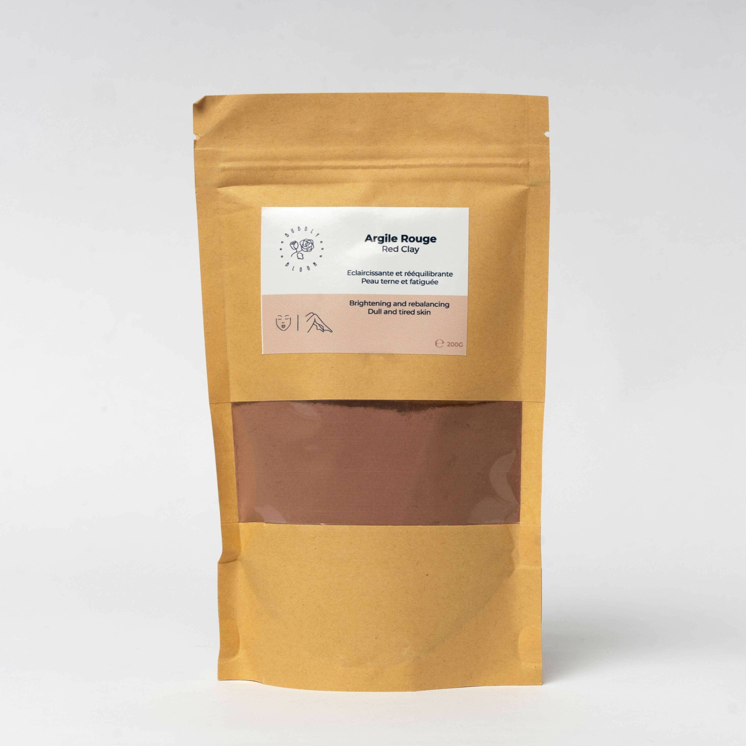 Poudre surfine d’argile rouge