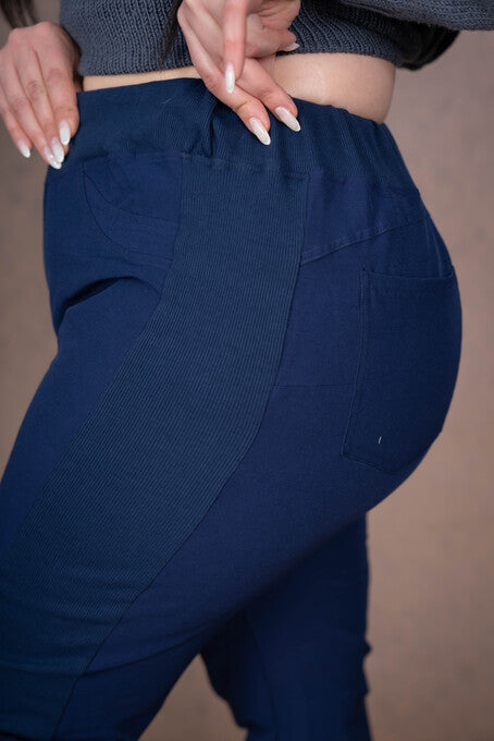 Pantalon en Jean Gratté Bleu