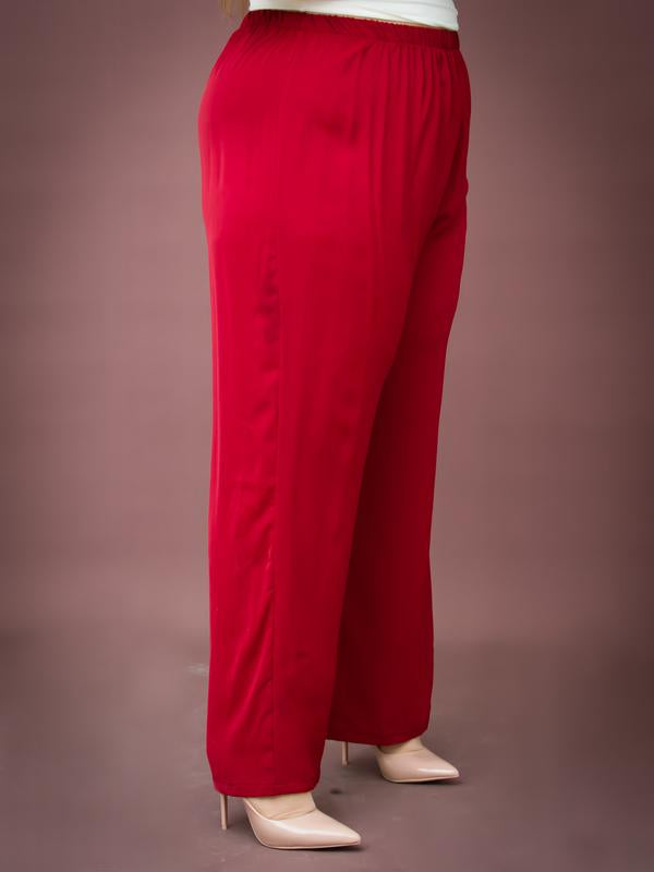 Pantalon Large en Crêpe de Soie