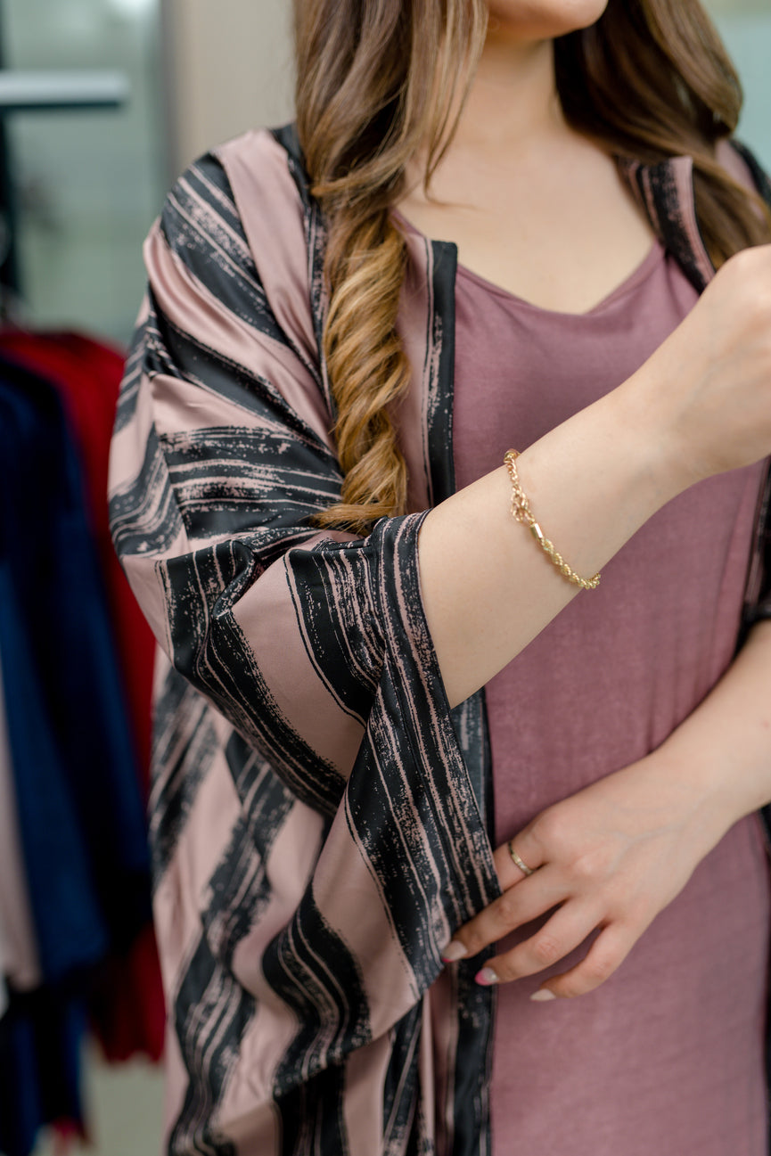 Kimono Long en Satin