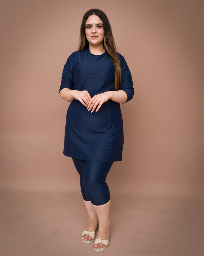 Tee-shirt Thermolactyl et Legging Bleu Marine