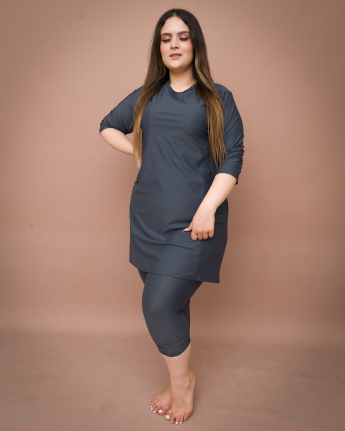 Tee-shirt Thermolacty et Legging Gris