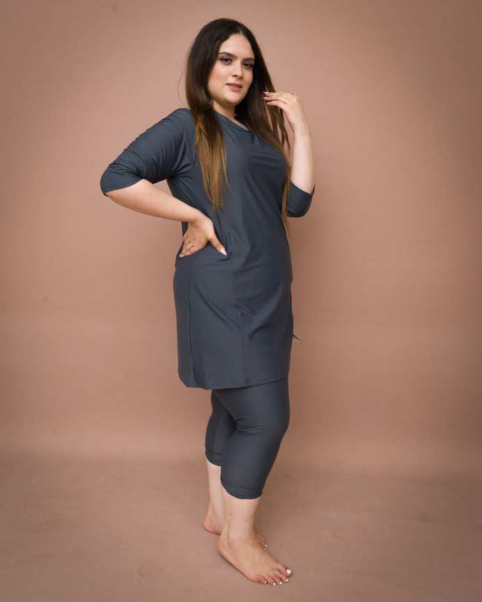 Tee-shirt Thermolacty et Legging Gris