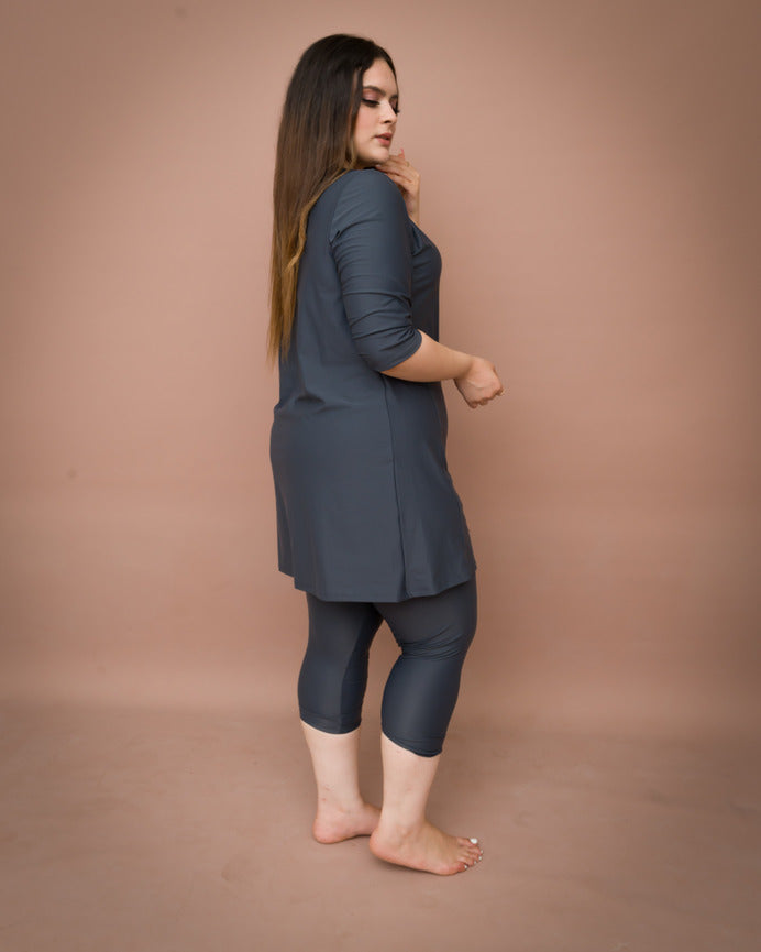 Tee-shirt Thermolacty et Legging Gris