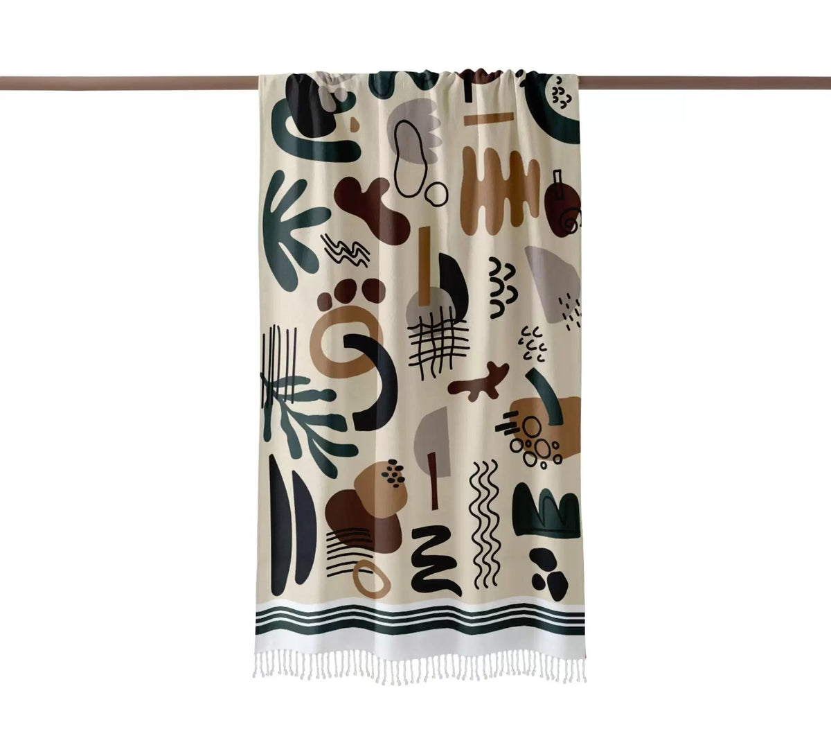 Fouta Aqua Pattern
