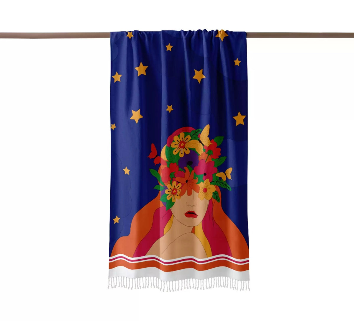 Pack Fouta Head flowers butterfly